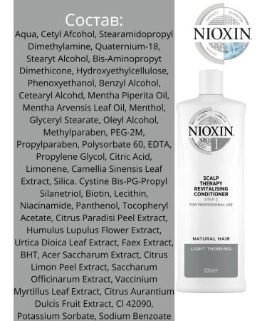 NIOXIN Nixin 1 moisturizing hair air conditioner 1000ml - Buy Online on GoSupps.com