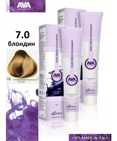 Kaaral Hair Cream AAA7.0 Blond 100ml x 2pcs