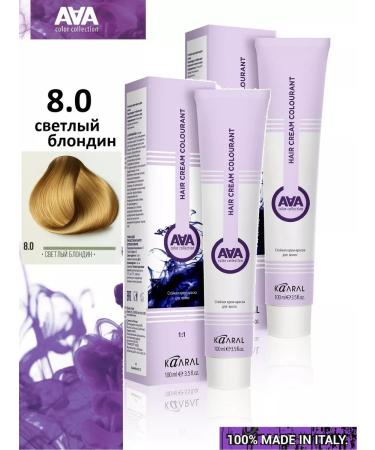 Kaaral Hair Cream AAA8.0 Light Blond 100ml x 2pcs