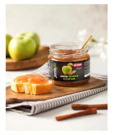 Jamix Fit Low -calorie jam without sugar apple with cinnamon - Buy Online on GoSupps.com
