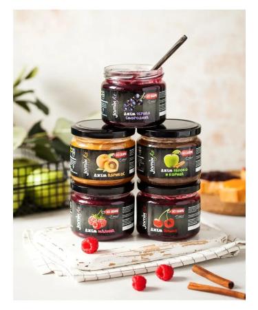 Jamix Fit Low -calorie jam without sugar black currant 300 g - Buy Online on GoSupps.com