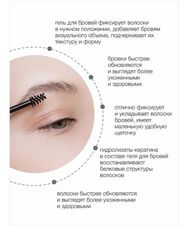 ECOHOLY Eyebrow and eyelashes transparent with keratin 6ml - Buy Online on GoSupps.com