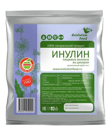 Evolution Food Inulin (dietary fibers from chicory) 200 g