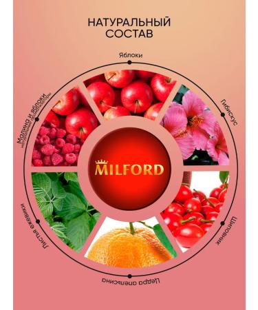 Milford Tea in fruit bags with raspberries 2 - Buy Online on GoSupps.com