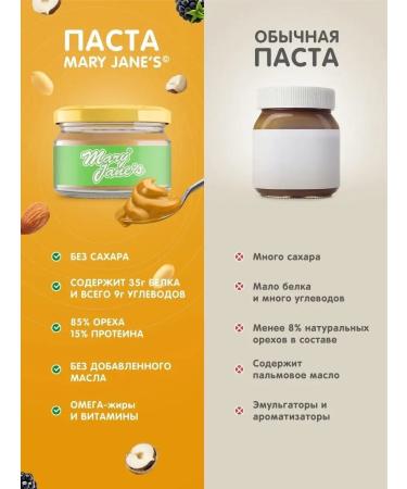 MaryJane's Arachis paste protein without sugar 1 kg - Buy Online on GoSupps.com