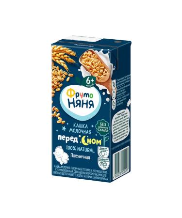 Frutonyanya Liquid-porridge milk-wheat 0.2l (18 pcs) - Buy Online on GoSupps.com