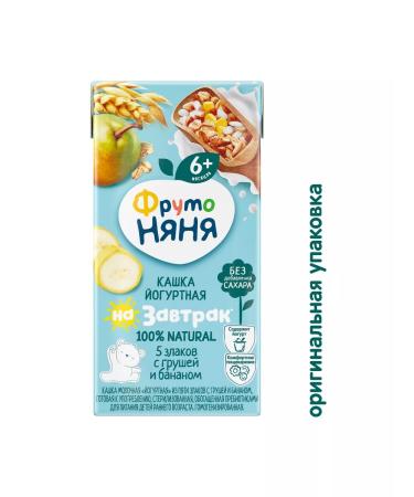 Frutonyanya Kashka "Yogurt" cereal pear banana 0.2l (18 pcs) - Buy Online on GoSupps.com