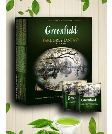 Greenfield Black tea Earl Grey 100 Packages