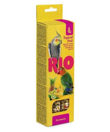 RIO Sticks for medium parrots with tropical fruits 2x75g