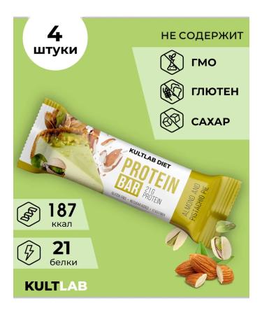 KultLab Protein bars Cultlab 4 pcs almond-fist