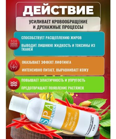 Alganika Massage oil burning pepper bottle 200 ml - Buy Online on GoSupps.com