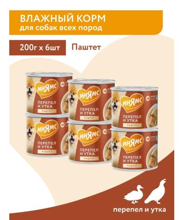 Mnyams Wet feed for dogs "strong immunity" 200g x 6 pcs