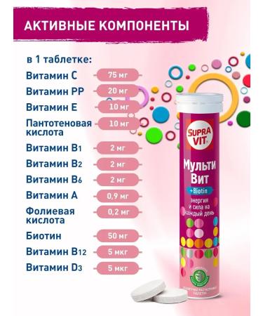 Supravit Spying vitamins multivit 20 pcs - Buy Online on GoSupps.com