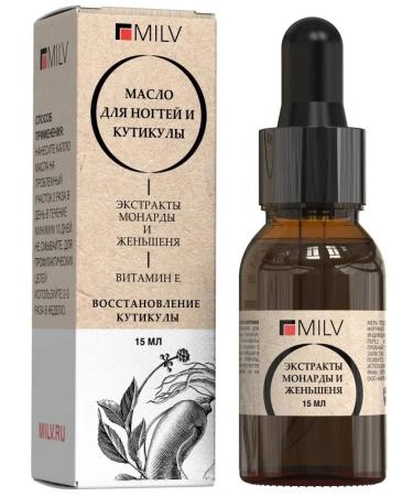 MILV Nail oil and cuticles with extracts of monardy and ginseng