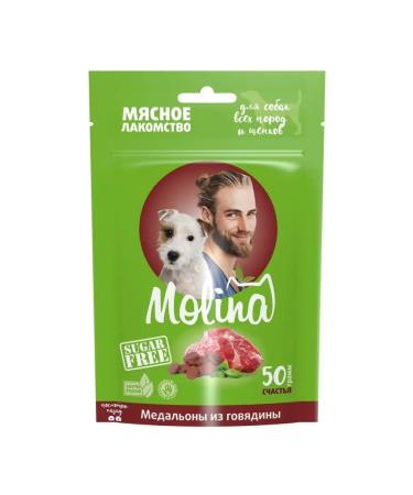 Molina Dog treating - beef medallions 500 g - Buy Online on GoSupps.com