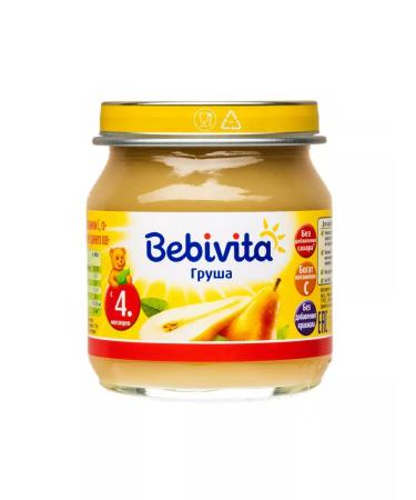 Bebivita Fruit children's "Pear" from 4 months 6 x 100g - Buy Online on GoSupps.com