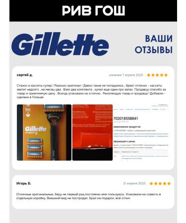 GILLETTE Razor and 4 interchangeable cassettes - Buy Online on GoSupps.com