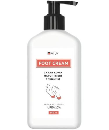 MILV Foot cream from cornflowers with urea 340 ml