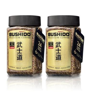 Bushido Soluble coffee Katana Gold 24 Karat 100g x 2pcs