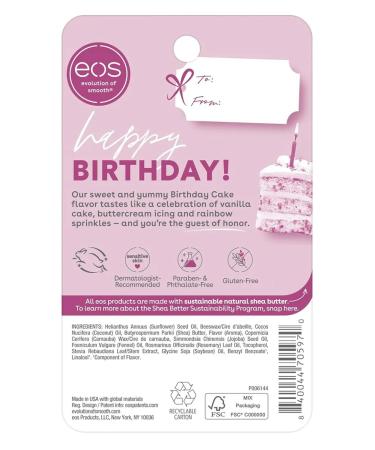 EOS Evolution of Smooth EOS lip balm Birthday Cake Lip Balm Festive cake - Buy Online on GoSupps.com