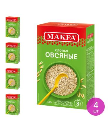 Makfa 400 g oatmeal proper nutrition 4 pcs