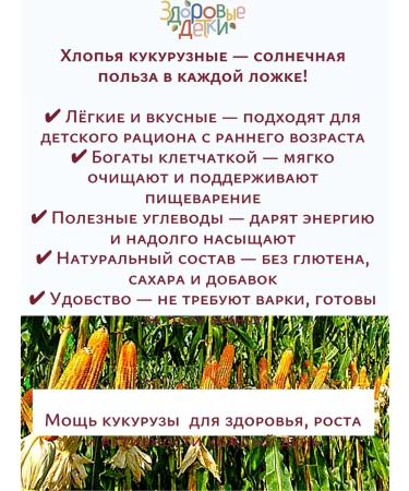 HEALTHY KIDS Corn flakes do not require cooking 185 grams - Buy Online on GoSupps.com