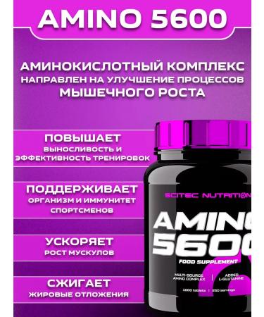 Scitec Nutrition Amino acids Amino 5600 for athletes 1000 tablets - Buy Online on GoSupps.com