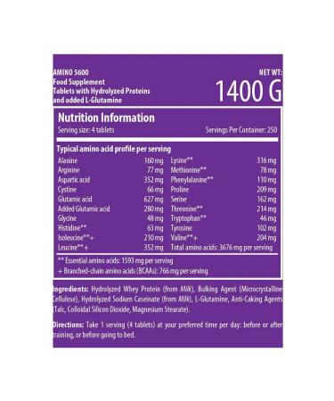 Scitec Nutrition Amino acids Amino 5600 for athletes 1000 tablets - Buy Online on GoSupps.com