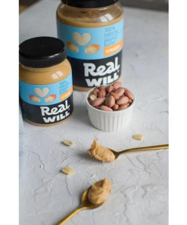 Real Will Cream arachis paste without sugar 1 kg - Buy Online on GoSupps.com