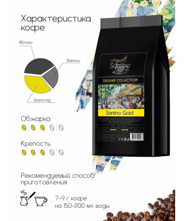 SANTINO coffee Ground Coffee 1 kg Santino Gold Ultraton grinding - Buy Online on GoSupps.com