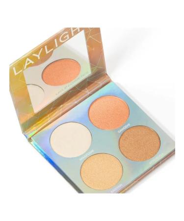 Layla Cosmetics 4 highlighters palette paletters - Buy Online on GoSupps.com
