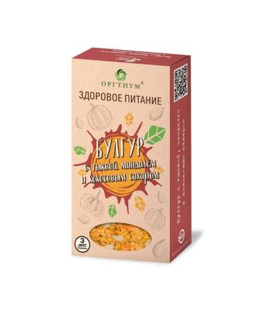 Orgtium Bulgur with pumpkin almonds and coconut sugar 5 pcs. for 210g - Buy Online on GoSupps.com