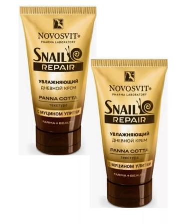 Novosvit Snail Repair cream day mucin Snail 50ml-2UP
