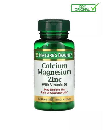 Nature's Bounty Calcium magnesium and zinc with vitamin D3 - Buy Online on GoSupps.com
