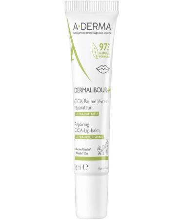 A-derma Restoring moisturizing lip balm dermalibour+ - Buy Online on GoSupps.com