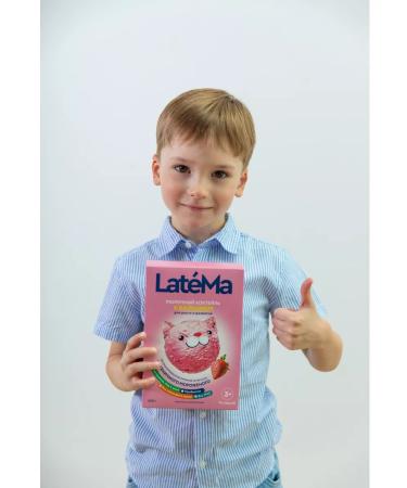 LateMa Dairy mixture for children Latem with calcium strawberry 2 pcs - Buy Online on GoSupps.com