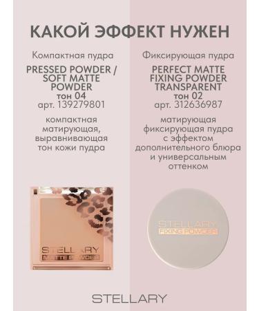 Stellary Facial powder matting compact tone 04 - Buy Online on GoSupps.com