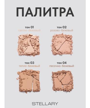Stellary Facial powder matting compact tone 02 - Buy Online on GoSupps.com