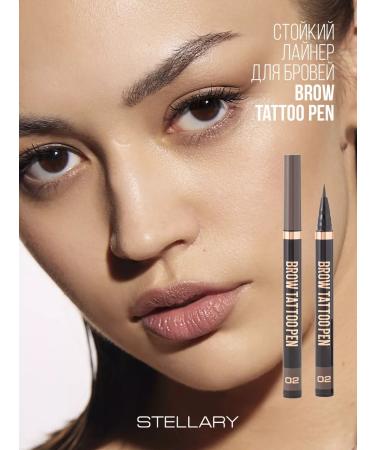 Stellary Eyebrow liner persistent Brow Tattoo Pen tone 02 - Buy Online on GoSupps.com