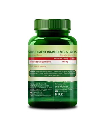 Himalayan Organics Apple vinegar (Apple Cider Vinegar) 90 caps. (500 mg.) - Buy Online on GoSupps.com