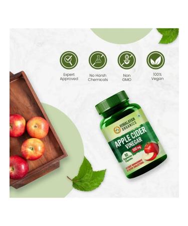 Himalayan Organics Apple vinegar (Apple Cider Vinegar) 90 caps. (500 mg.) - Buy Online on GoSupps.com
