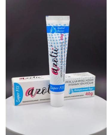 Azotii Cream for fixing dentures neutral taste 2 pcs - Buy Online on GoSupps.com