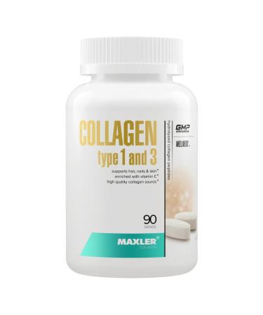 maxler Collagen 1 and 3 Type + vitamin C Collagen Type 1 and 3 90 pcs