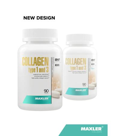 maxler Collagen 1 and 3 Type + vitamin C Collagen Type 1 and 3 90 pcs - Buy Online on GoSupps.com