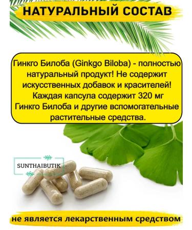 Thanyaporn Ginkgo biloba. Vitamins for the brain and memory. Health - Buy Online on GoSupps.com