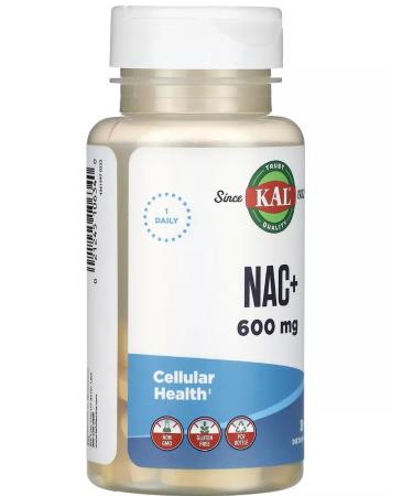 Lake Avenue Nutrition KAL 600 Mg N-Aactyl Cysteine Plus Tablets 30 Count - Buy Online on GoSupps.com