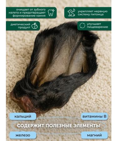 Galu Beef ears for dogs with wool for large dog breeds - Buy Online on GoSupps.com