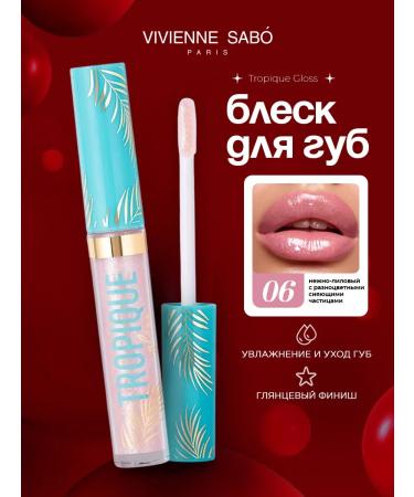 VIVIENNE SABO Lip gloss transparent with sparkles t. 06 pale purple