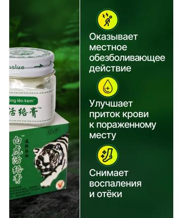 White tiger analgesic tiger ointment balm - Buy Online on GoSupps.com