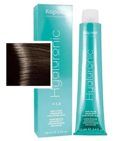 Kapous Professional Hair Cream with hyalur kisl 6.0 dark blond 100ml - Buy Online on GoSupps.com